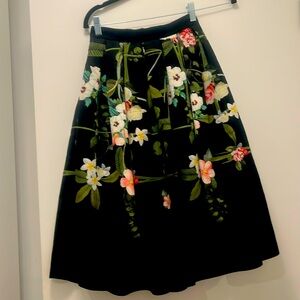 Pleated, A-Line Ted Baker Skirt (NWT)